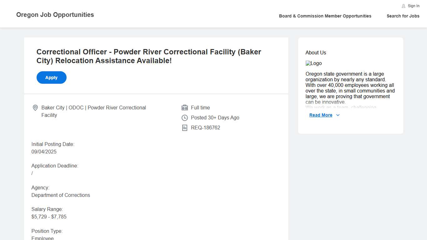 Oregon Job Opportunities